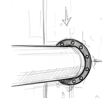 Blowback unit is connected to pipe line