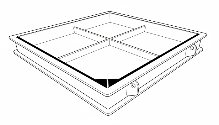 Pumperdump washout unit / tray